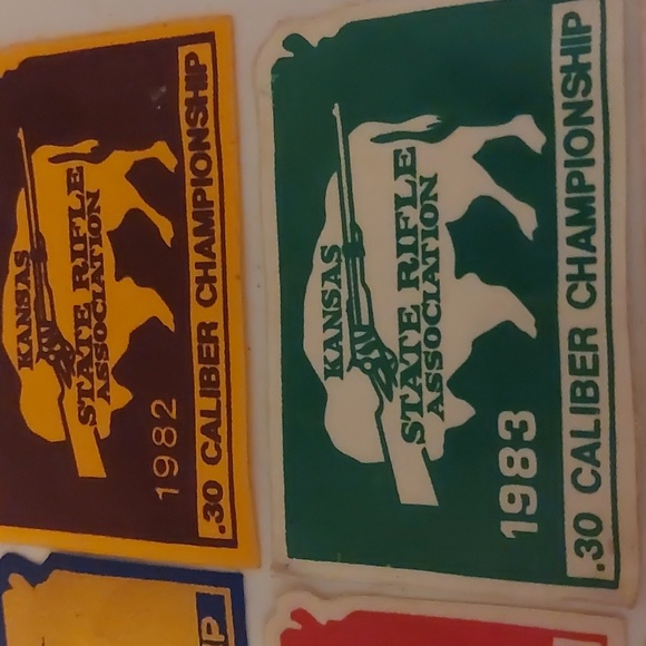 8 Vintage Kansas Rifle Association Decals - Picture 4 of 5